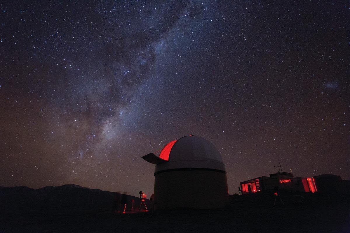 Milky Way over the Mt. John Observatory dome at Lake Tekapo