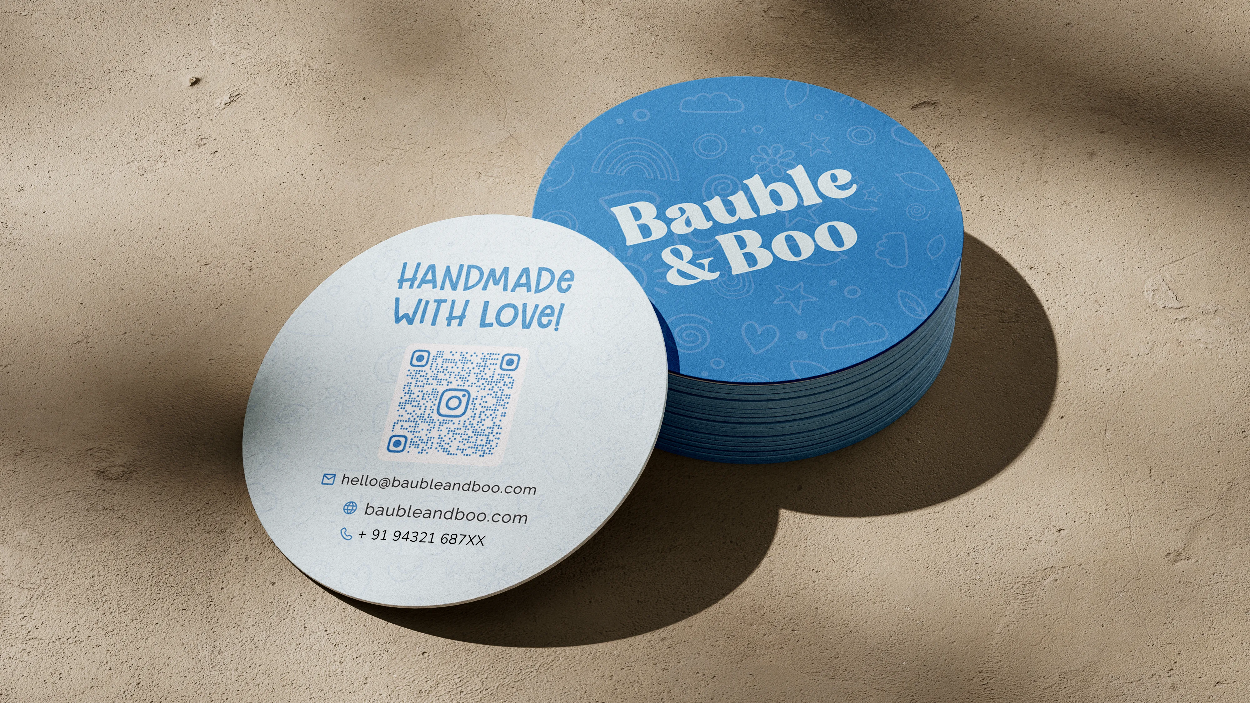 Colorful and expressive visual identity for Bauble and Boo jewellery brand