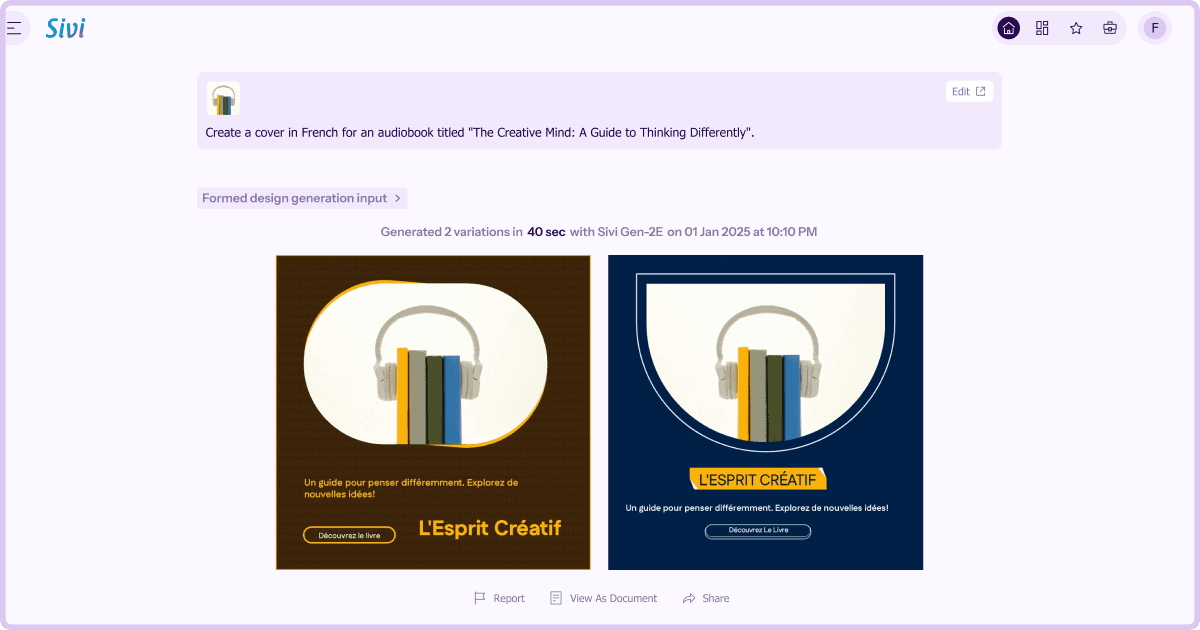 Sivi: Album cover generator