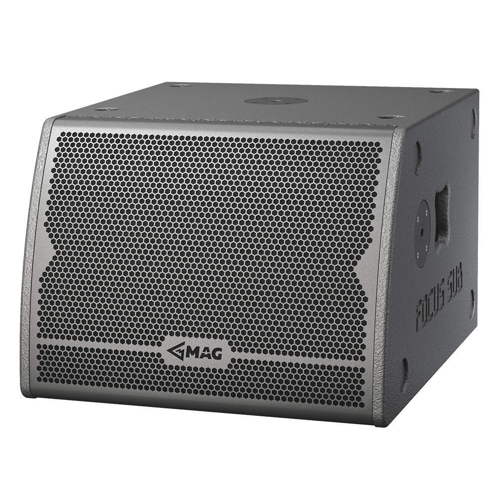 Black MAG speaker enclosure with honeycomb grille