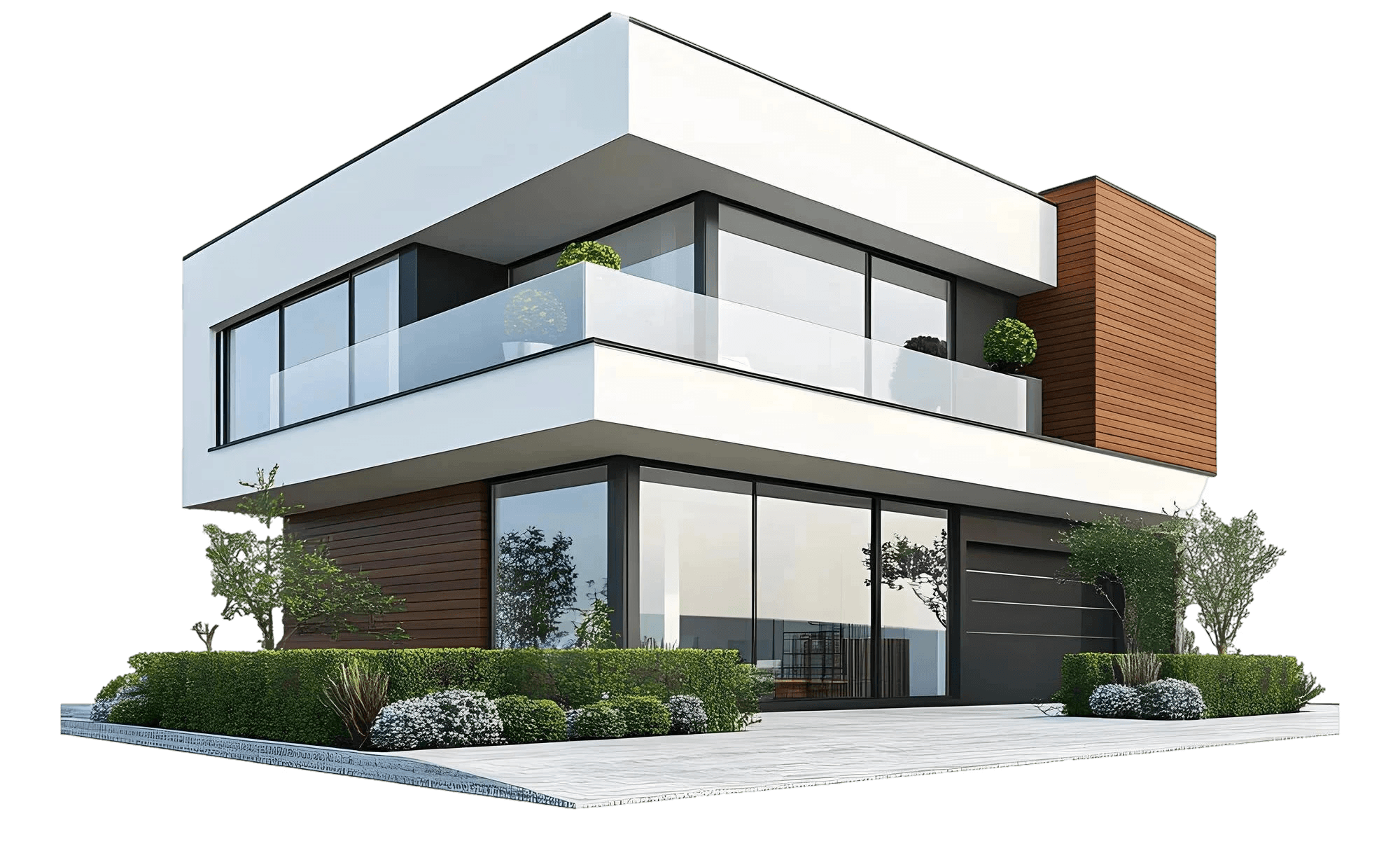 modern sculptural building with curved wooden exterior