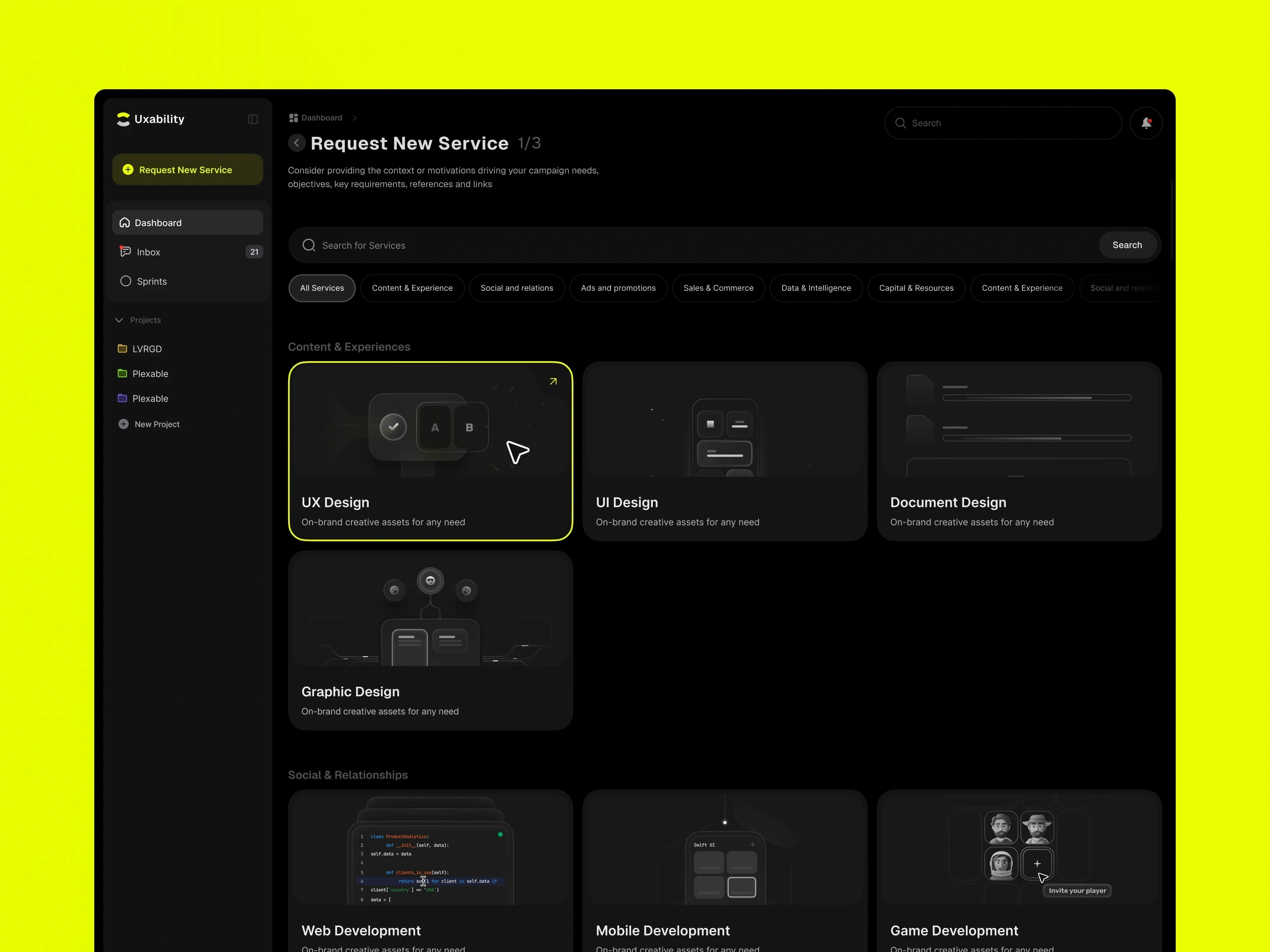 Uxability — The Service Catalog visual 15