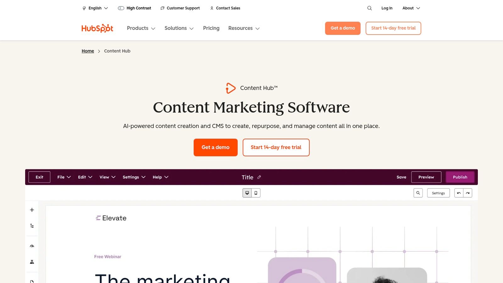 HubSpot Content Hub