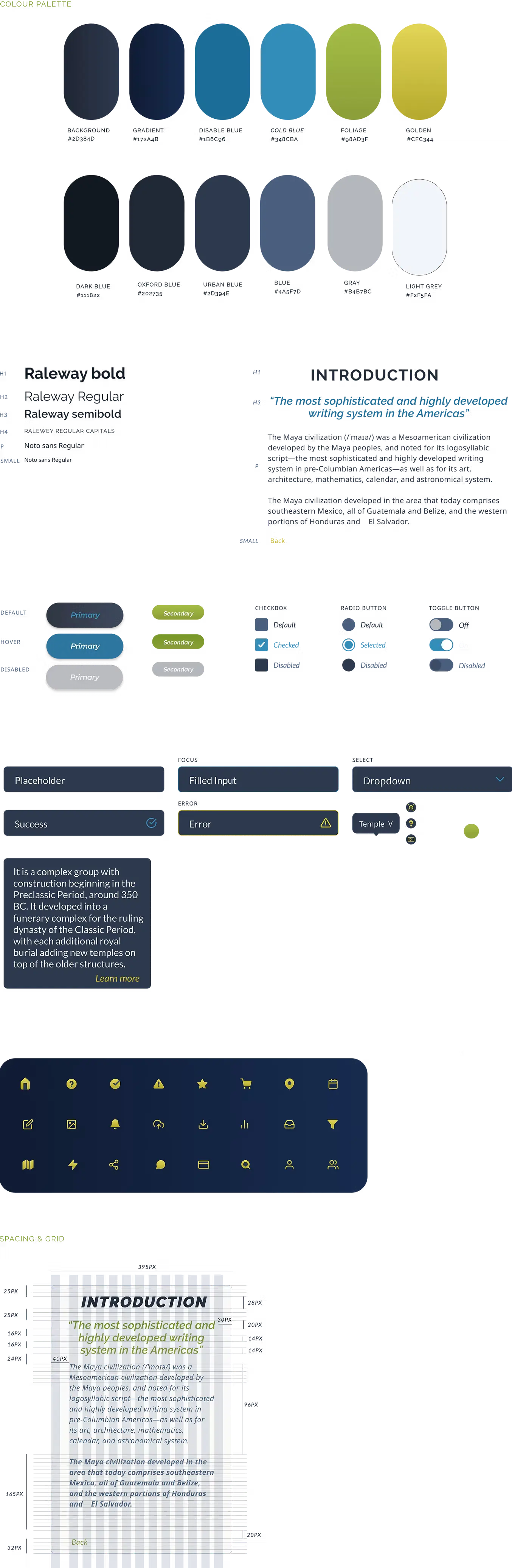 Maya XP - Design system & style tiles