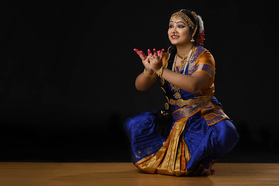 Serene woman in nature