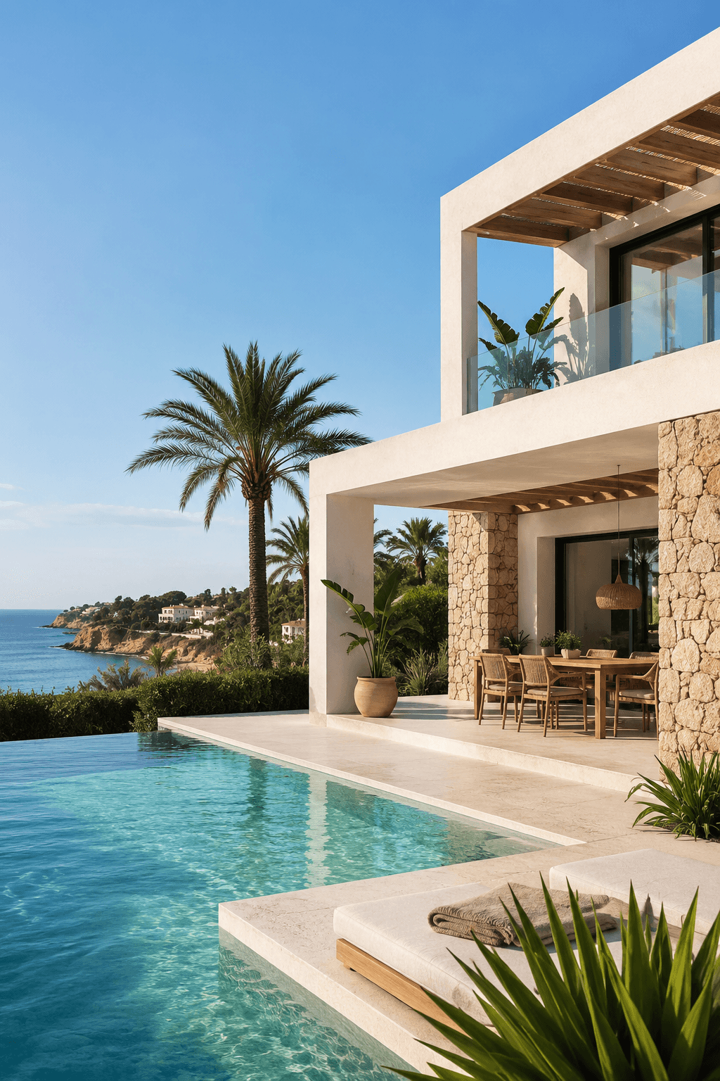 Villa con piscina frente al mar, estilo de vida mediterráneo en la Costa Daurada – ISG Homes Tarragona