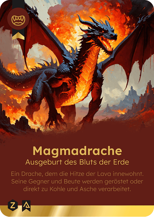 Spielkarte Magmadrache