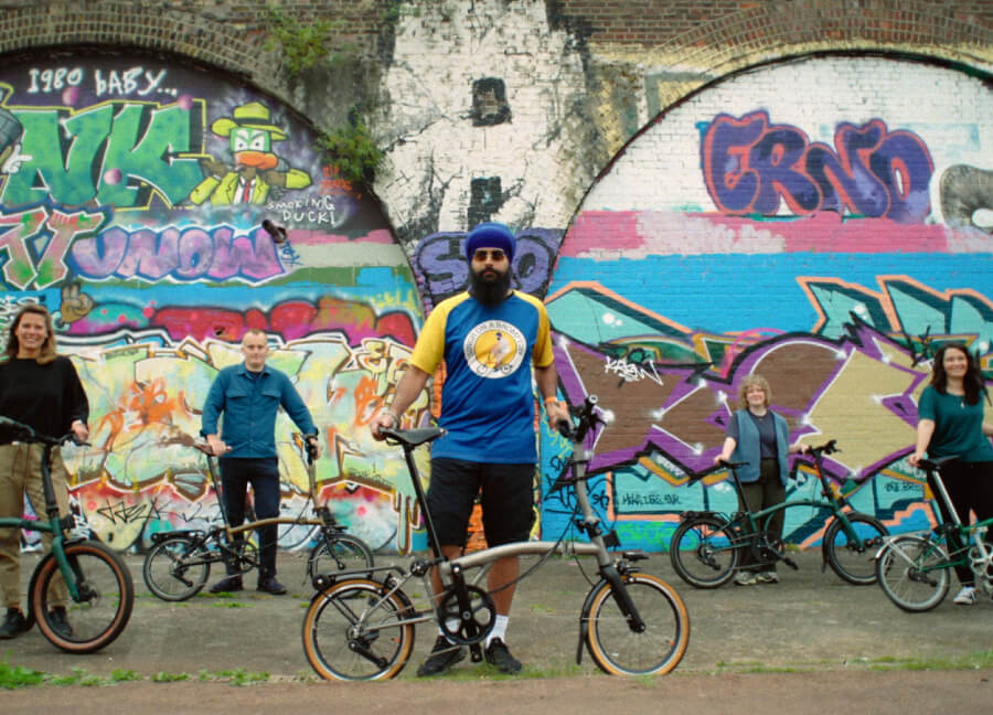 Historic storefronts line a charming small-town street.