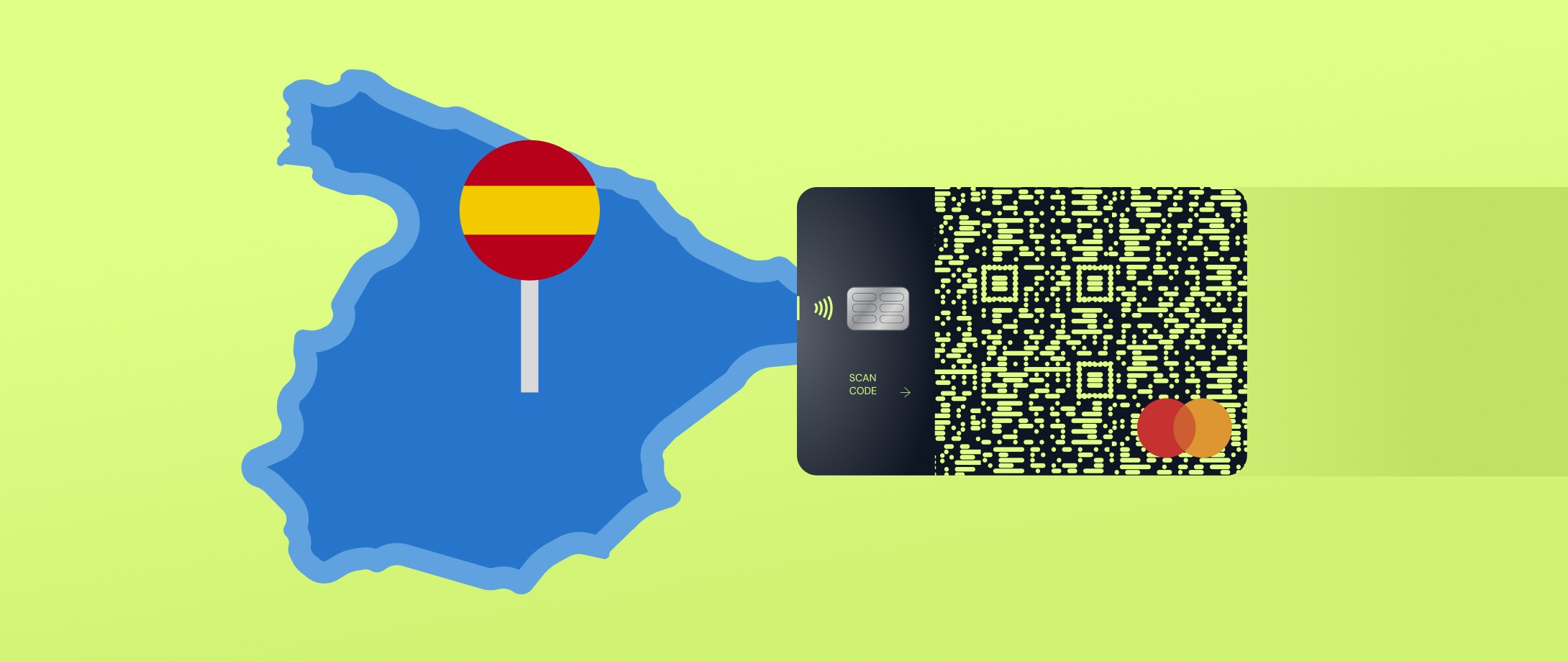 Mapa de España con la Tarjeta de Littio