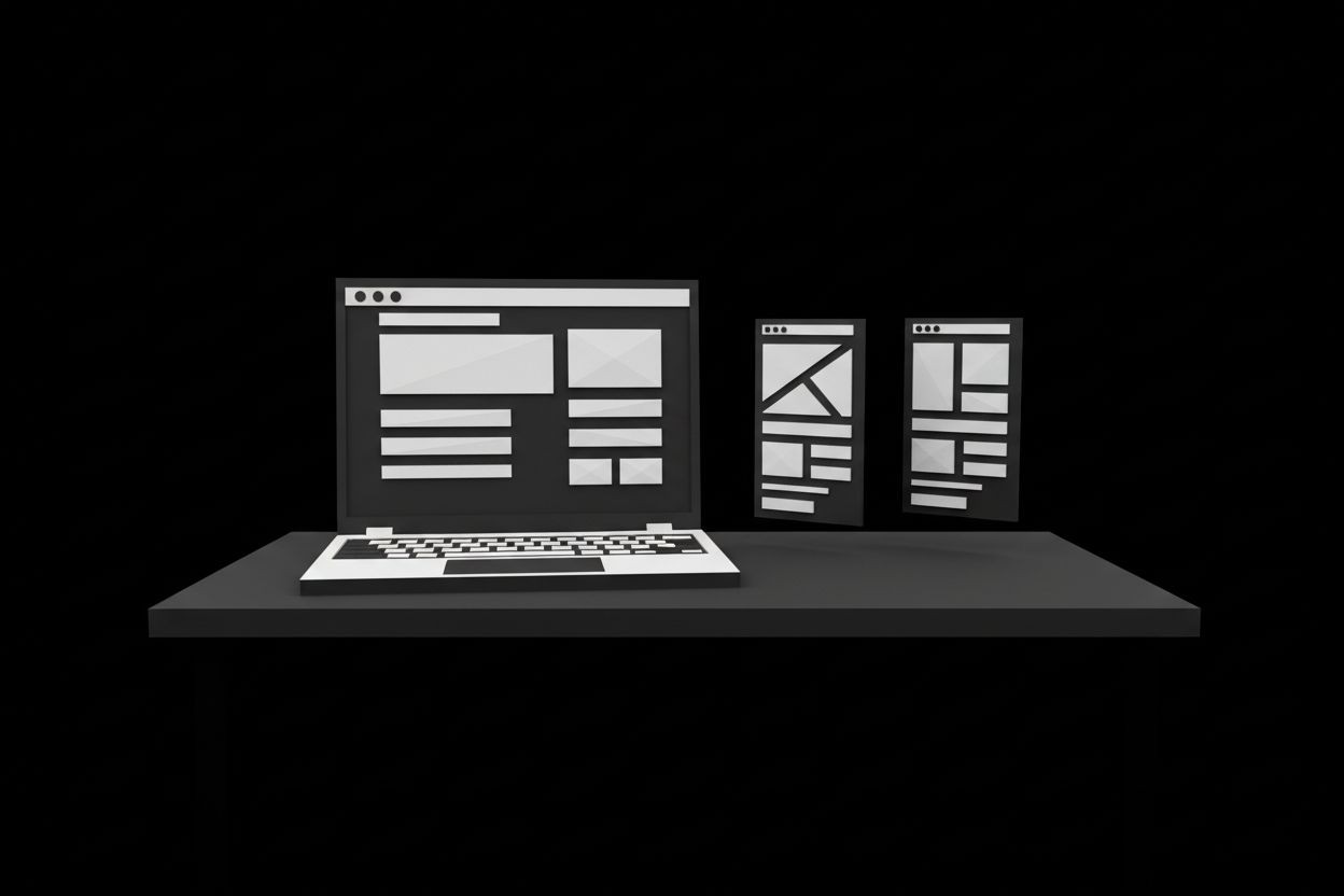 Arbeitsplatz für Website-Inhalte und Suchmaschinenoptimierung
