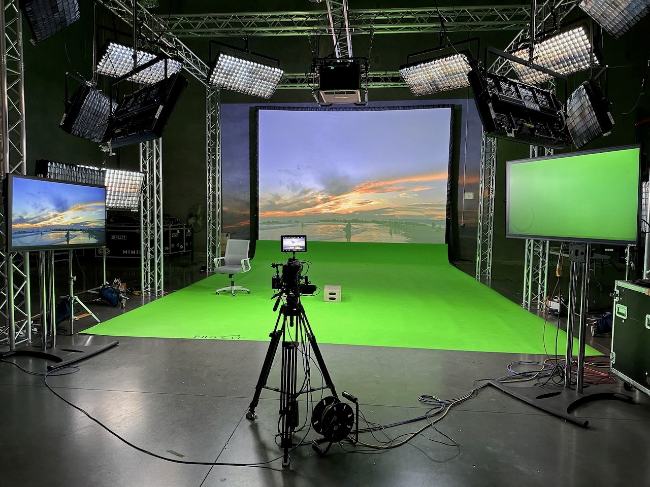 Film shoot in old west town