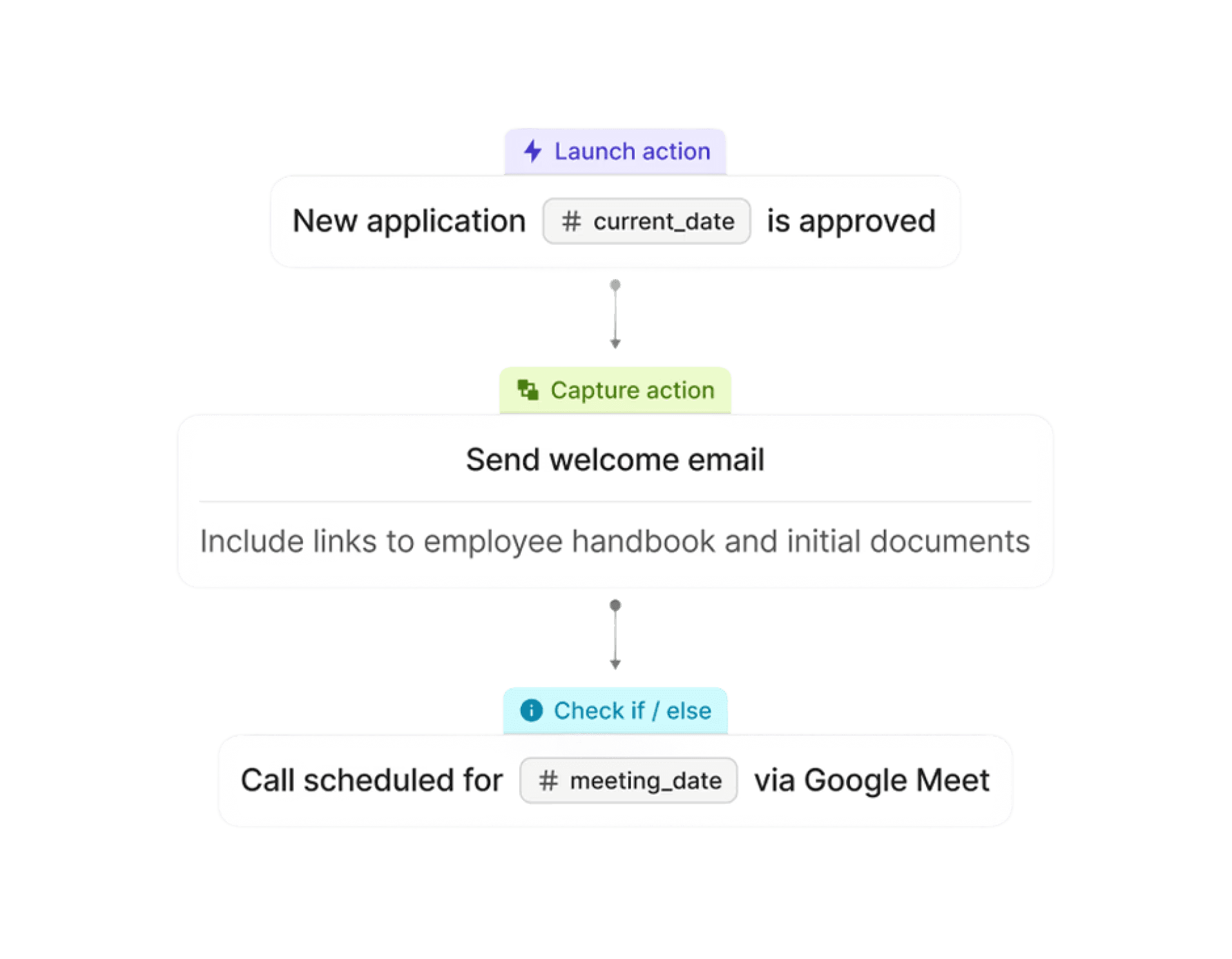 Android app icon for workplace use, showcasing a briefcase and gear design against a vibrant blue backdrop.