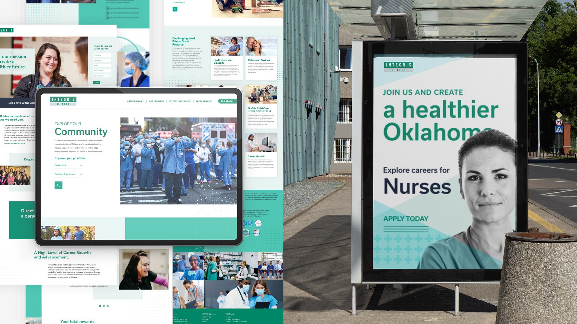 Collage of PCH healthcare employees with children patients