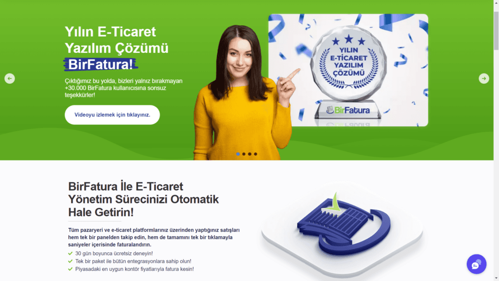 birfatura, satış, e-ticaret