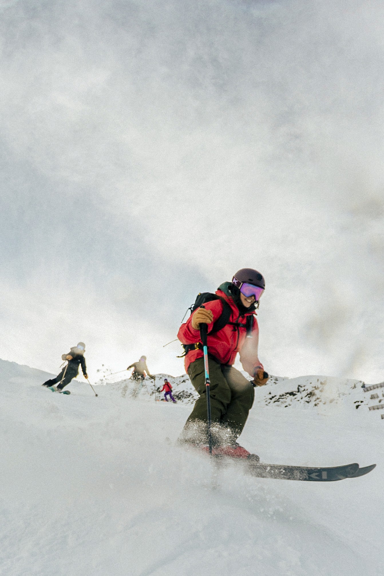 freeride skiig dolomites