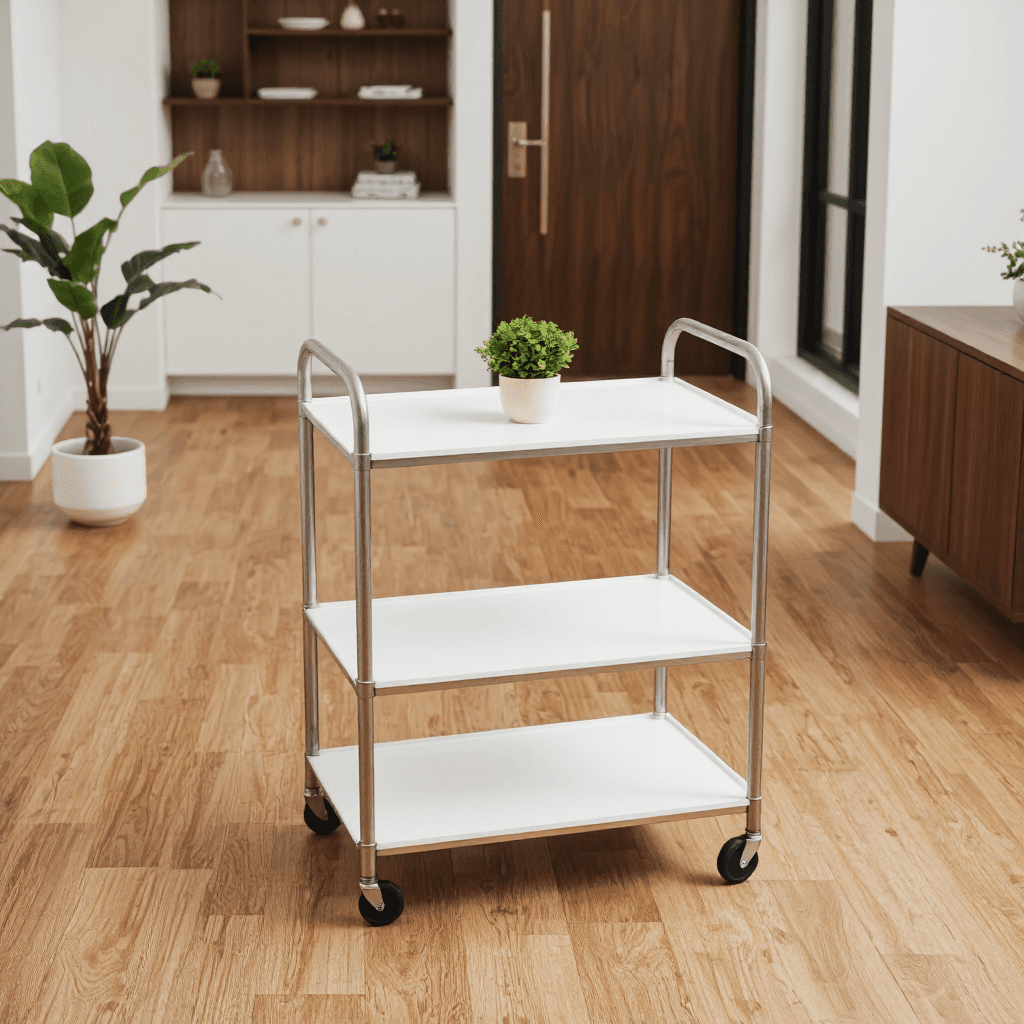 product photography of platform cart