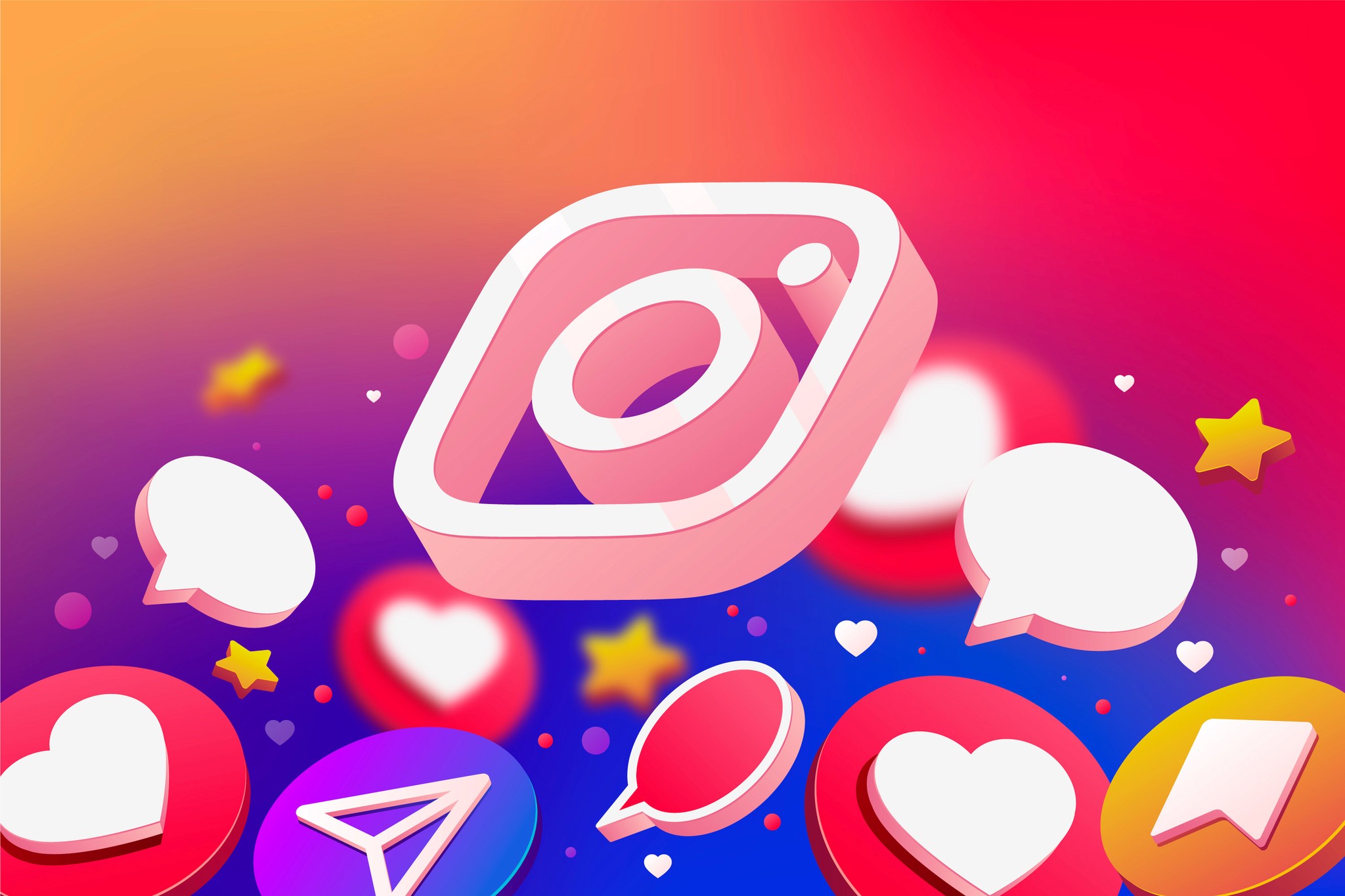  An illustration representing Instagram as the leading social media application, showcasing its popularity and user engagement.