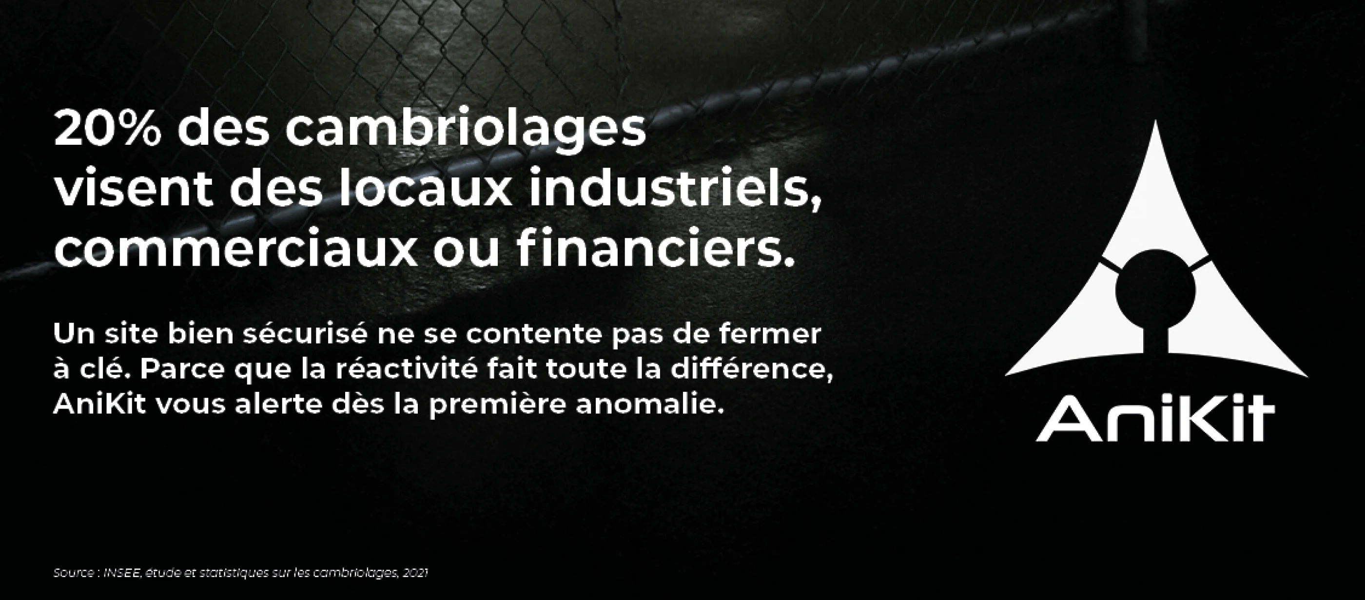 Zoom sur la typographie et le message de prévention sécurité d'AniKit. Conception graphique et mise en page publicitaire par Tartelette Concept, graphiste à Toulouse.