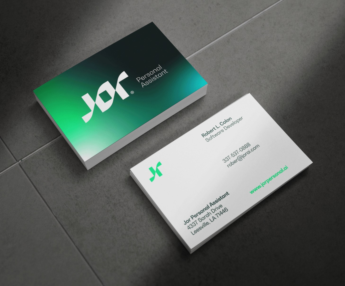 Businesscard design JOR by Typefool