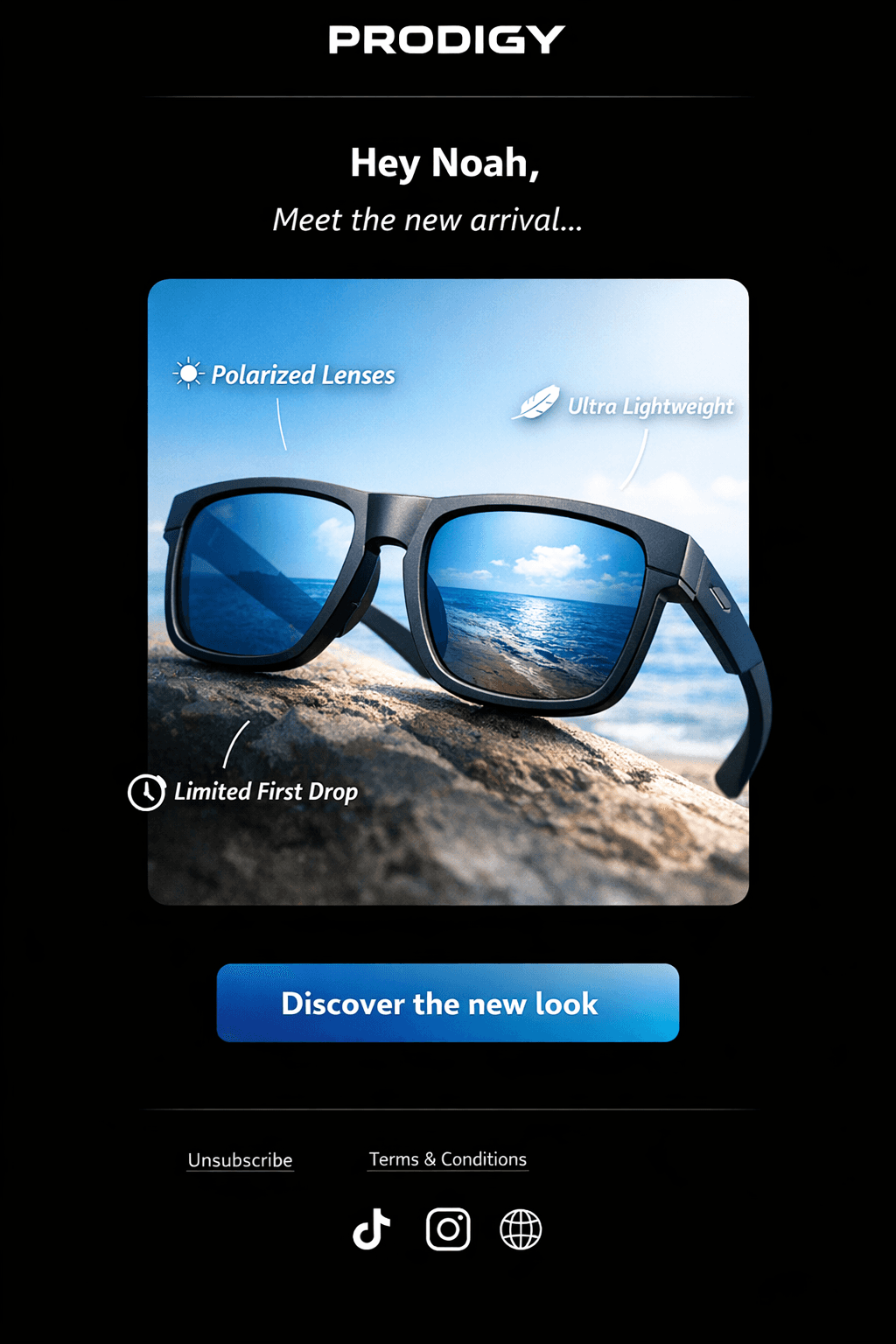 Product launch email campaign (personalized)