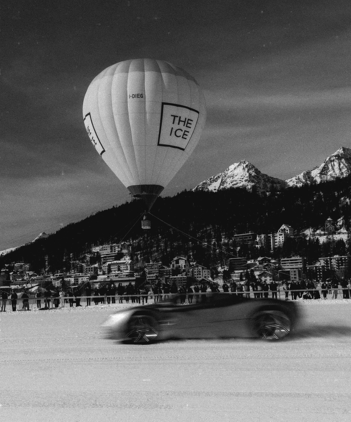The Ice St. Moritz luxury cars frozen lake Switzerland private event
