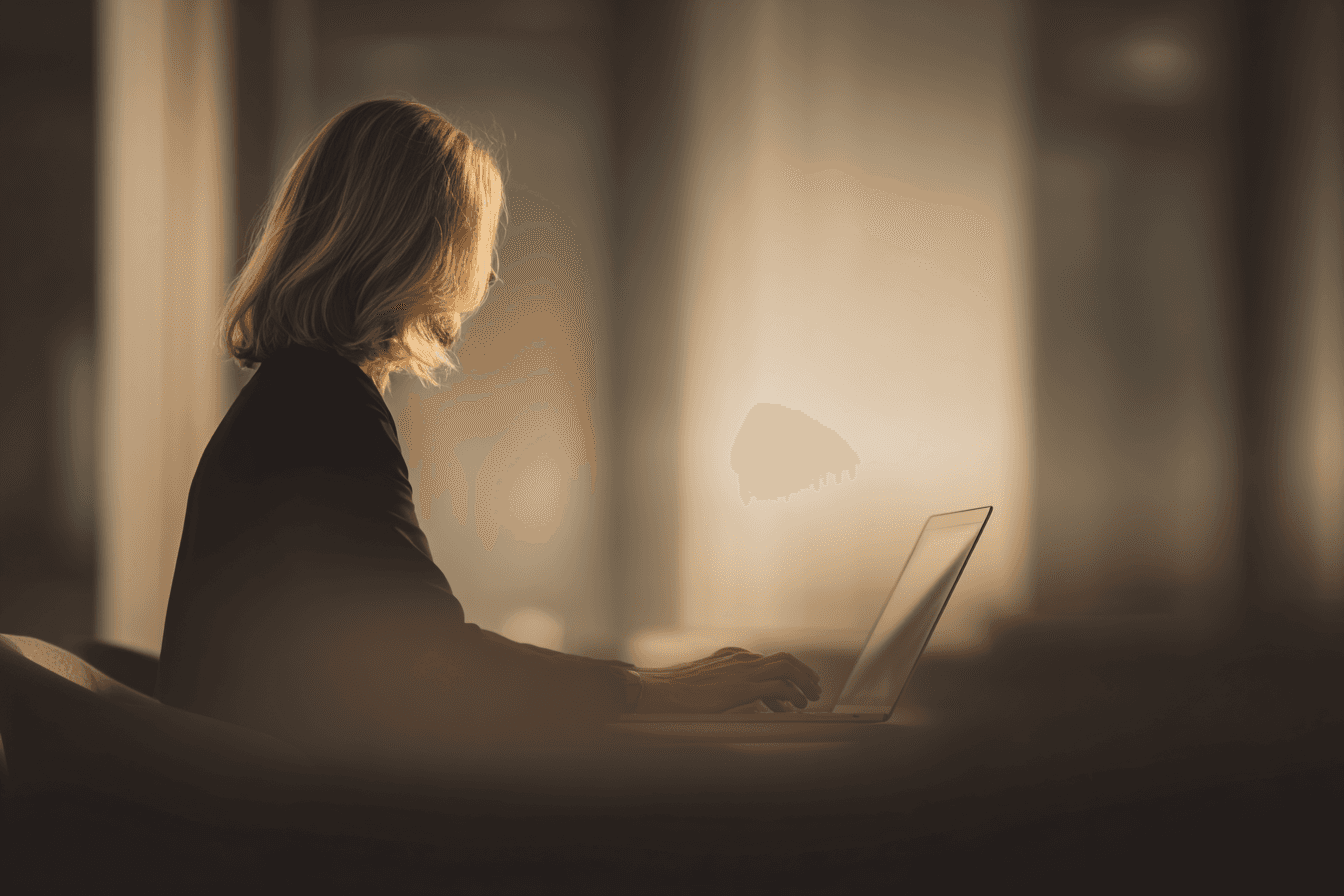 woman at computer 
