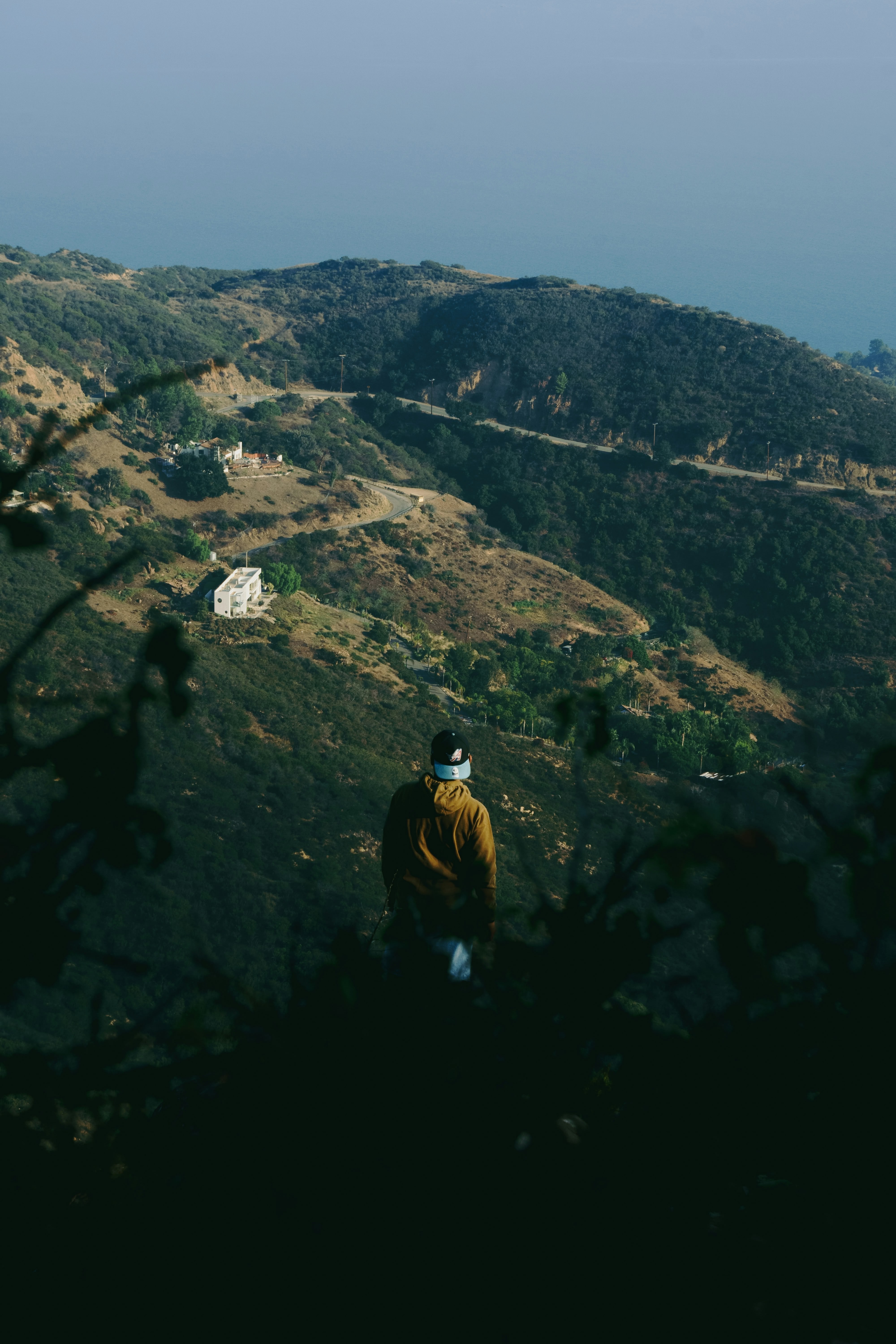 Outdoor Café Seating in a Sunlit Alley