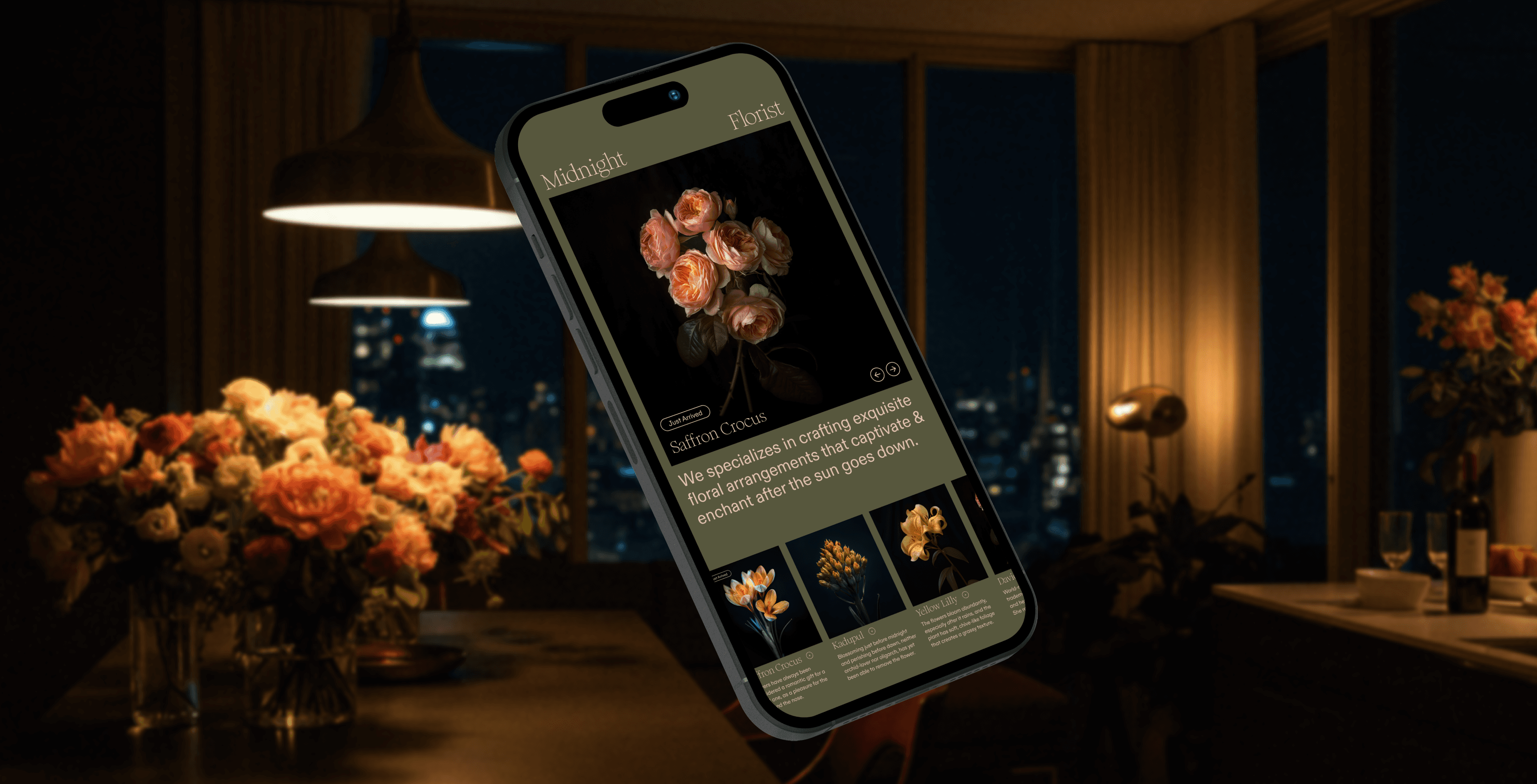Midnight Florist Mobile Site