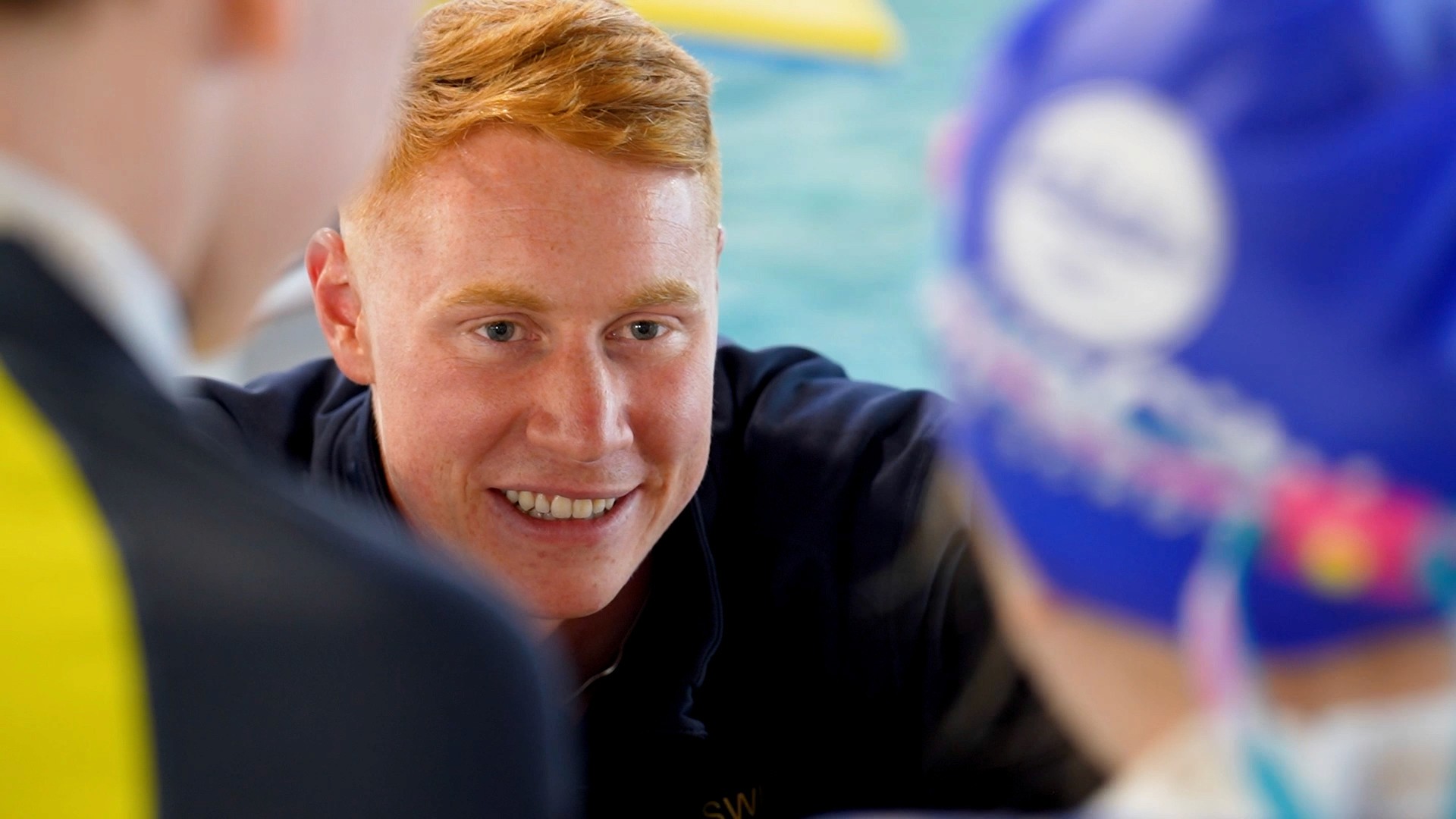 Two women being interviewed