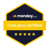 monday.com Core Plus Certified Badge