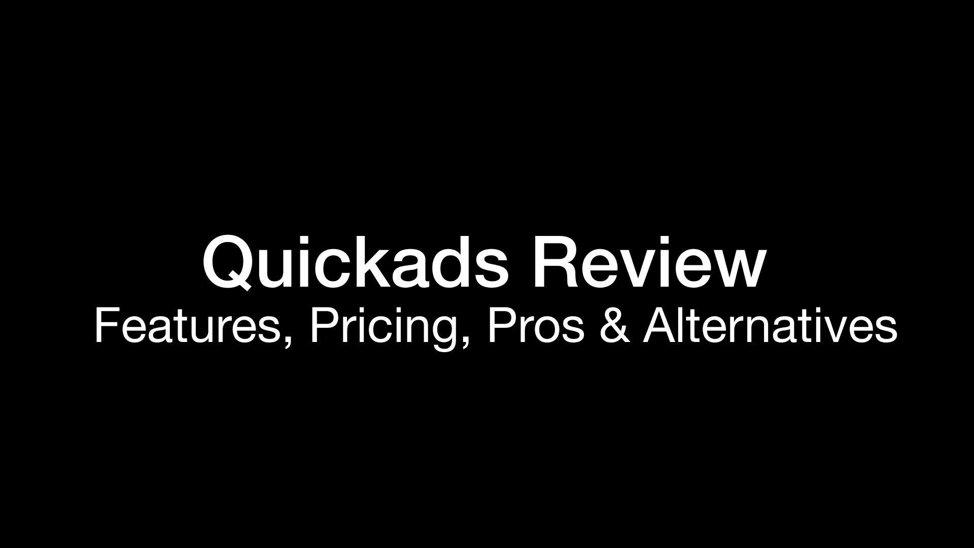 Quickads Review