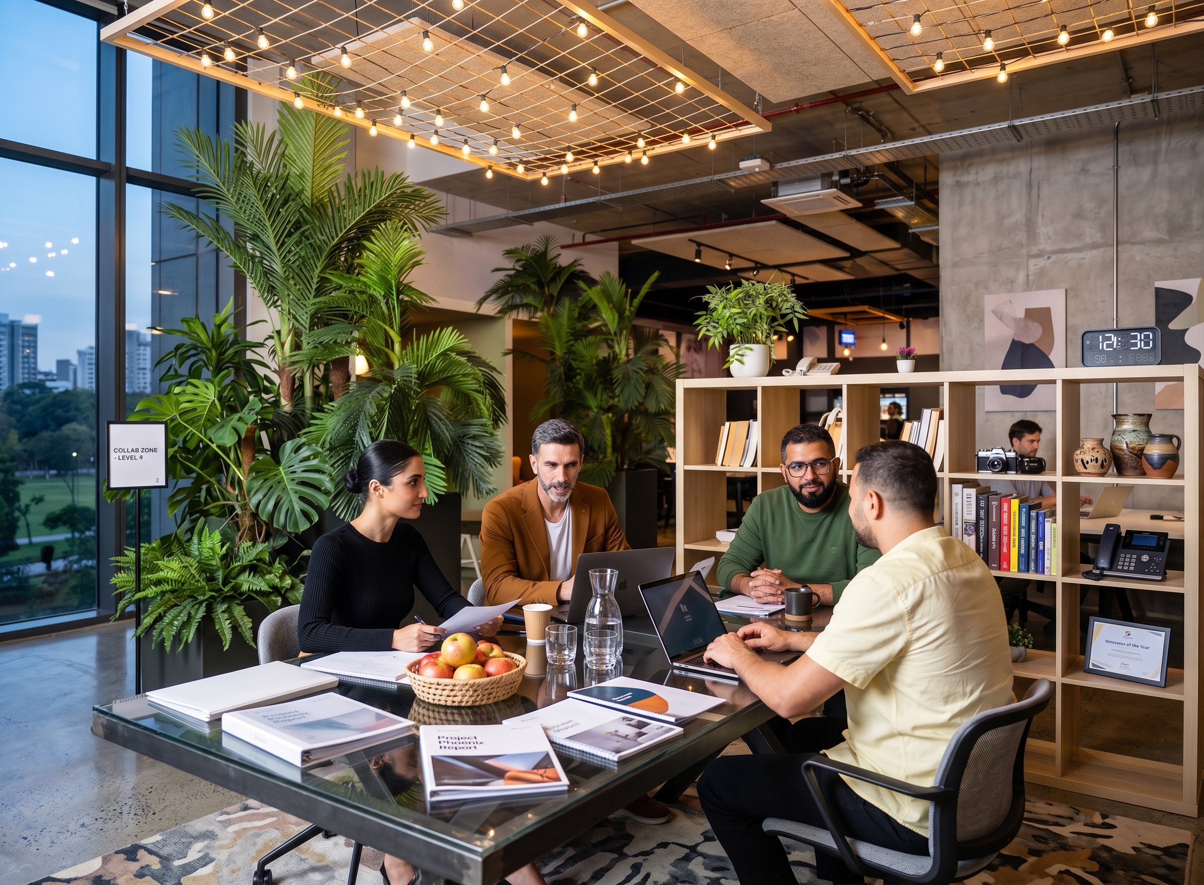 image of a group of people sitting around a table 