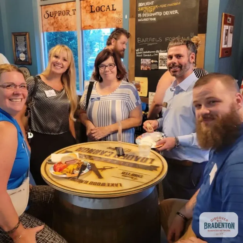 5 people seated at bar table bradenton