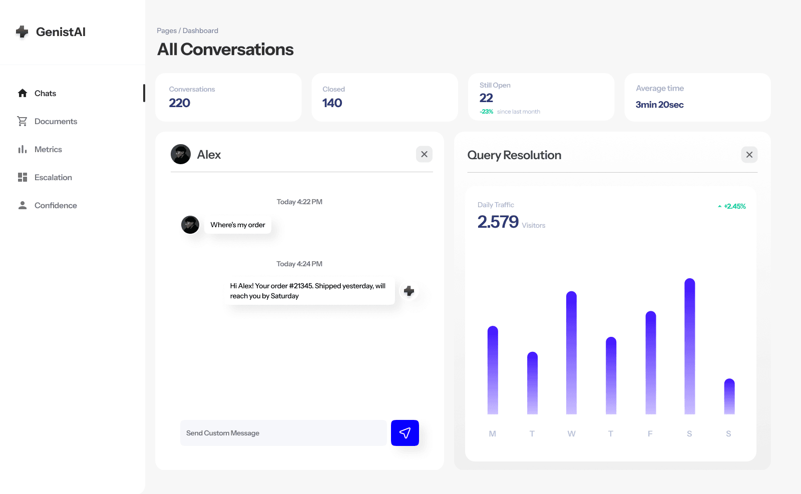 Dashboard UI - Genist AI