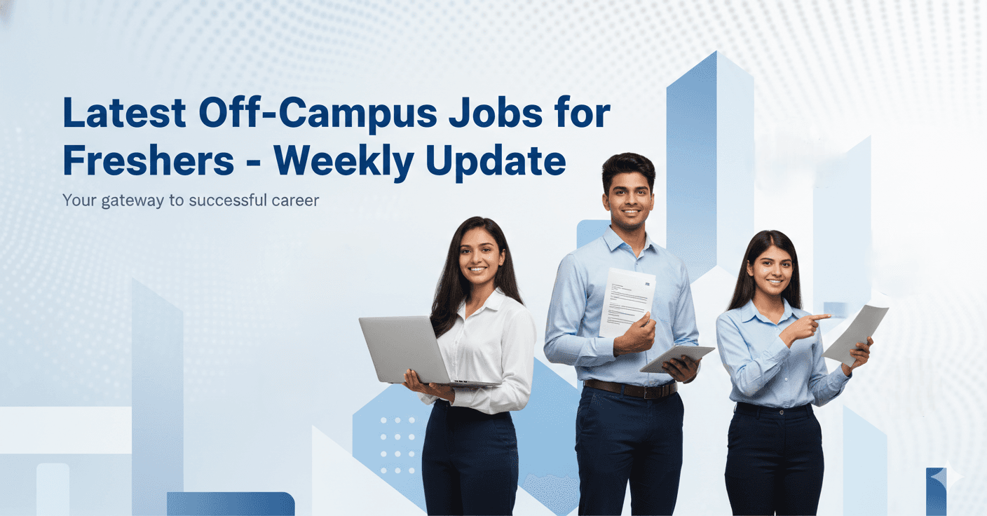 This image is about Latest Off-Campus Jobs for Freshers Weekly Update