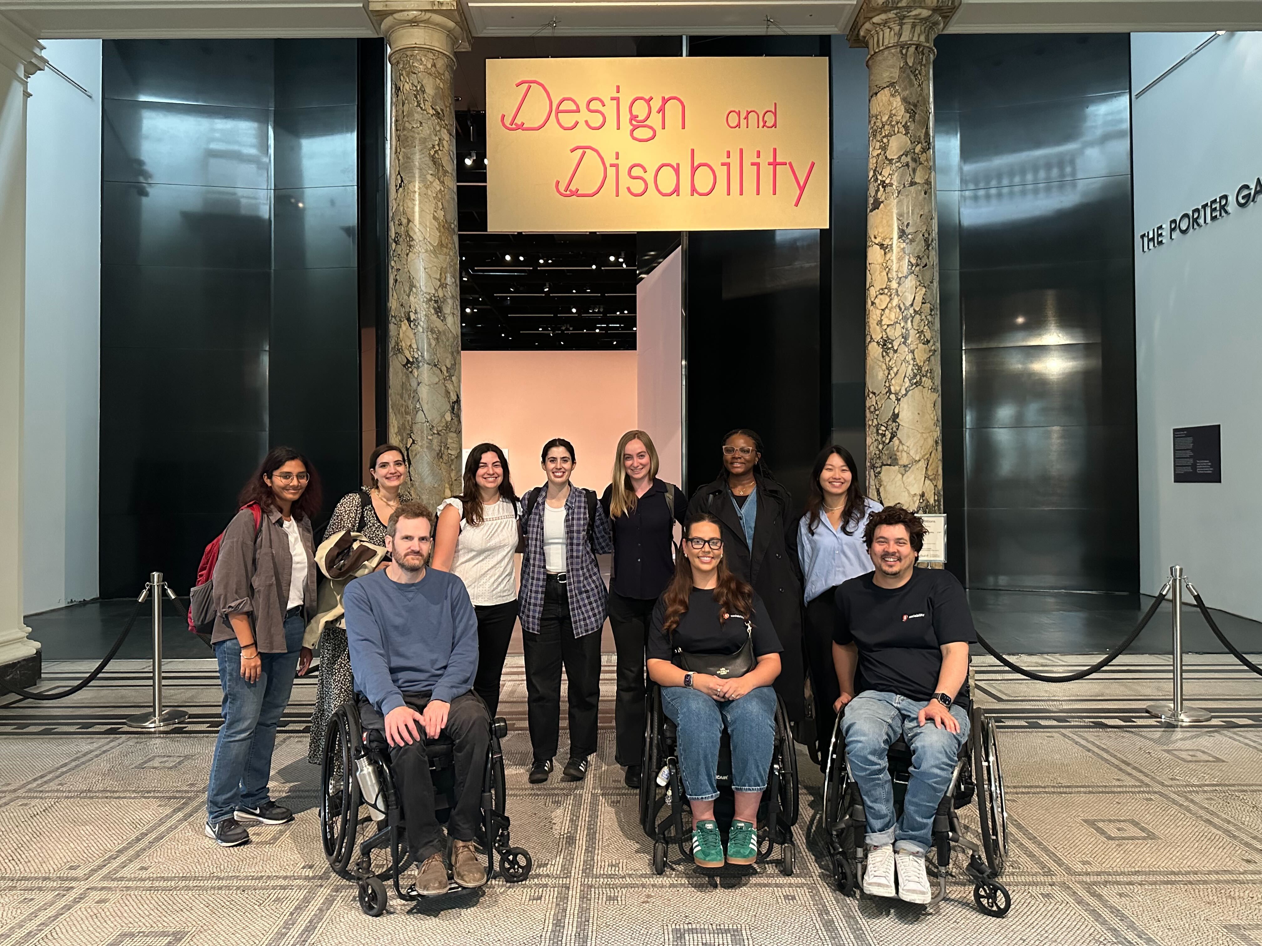 Sociability team at the Design and Disability exhibit at the V&A.