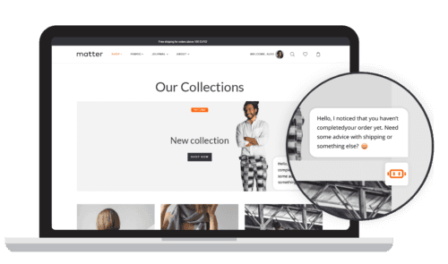 Live chat eye-catcher
