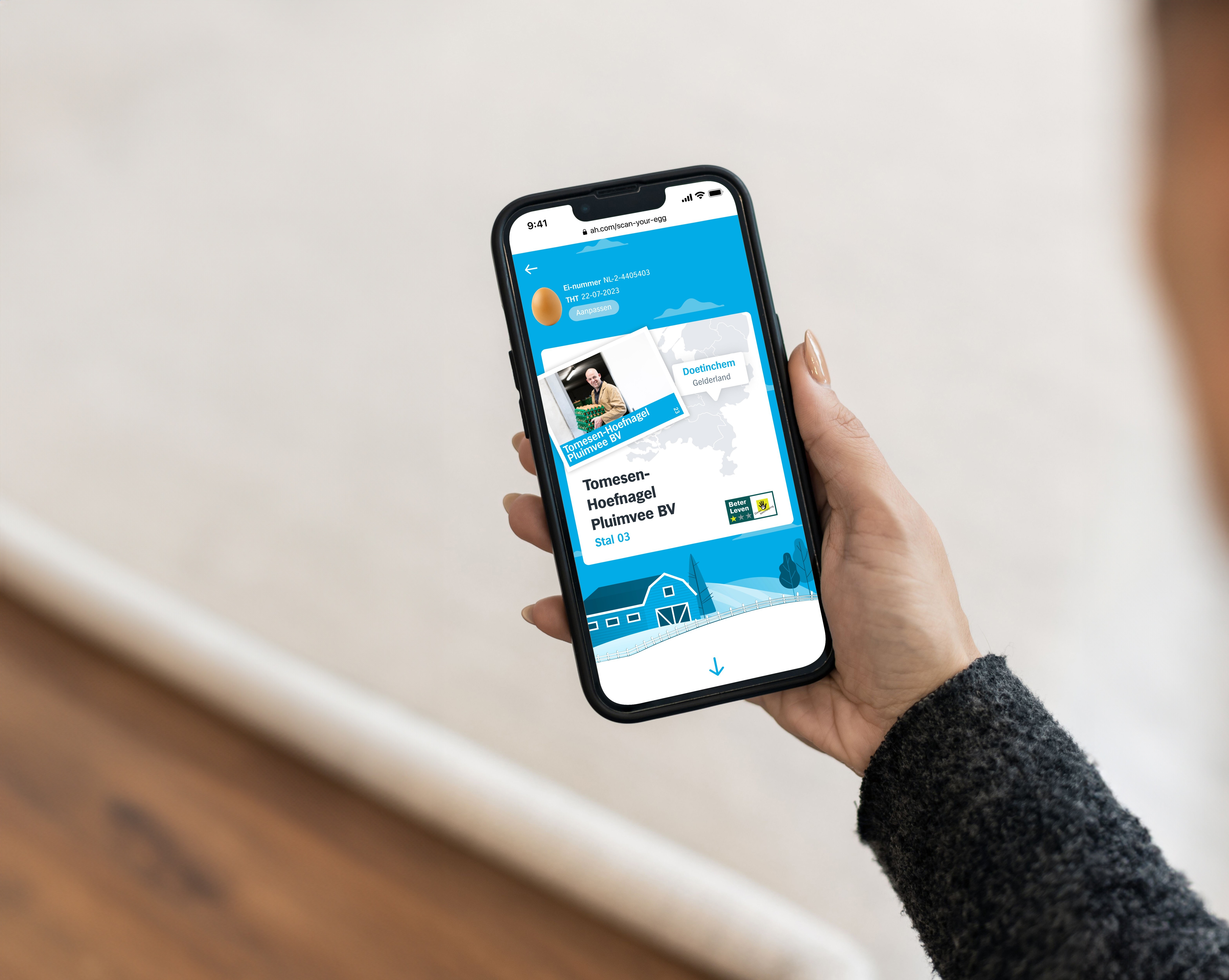 Scan je ei op een mobiele telefoon