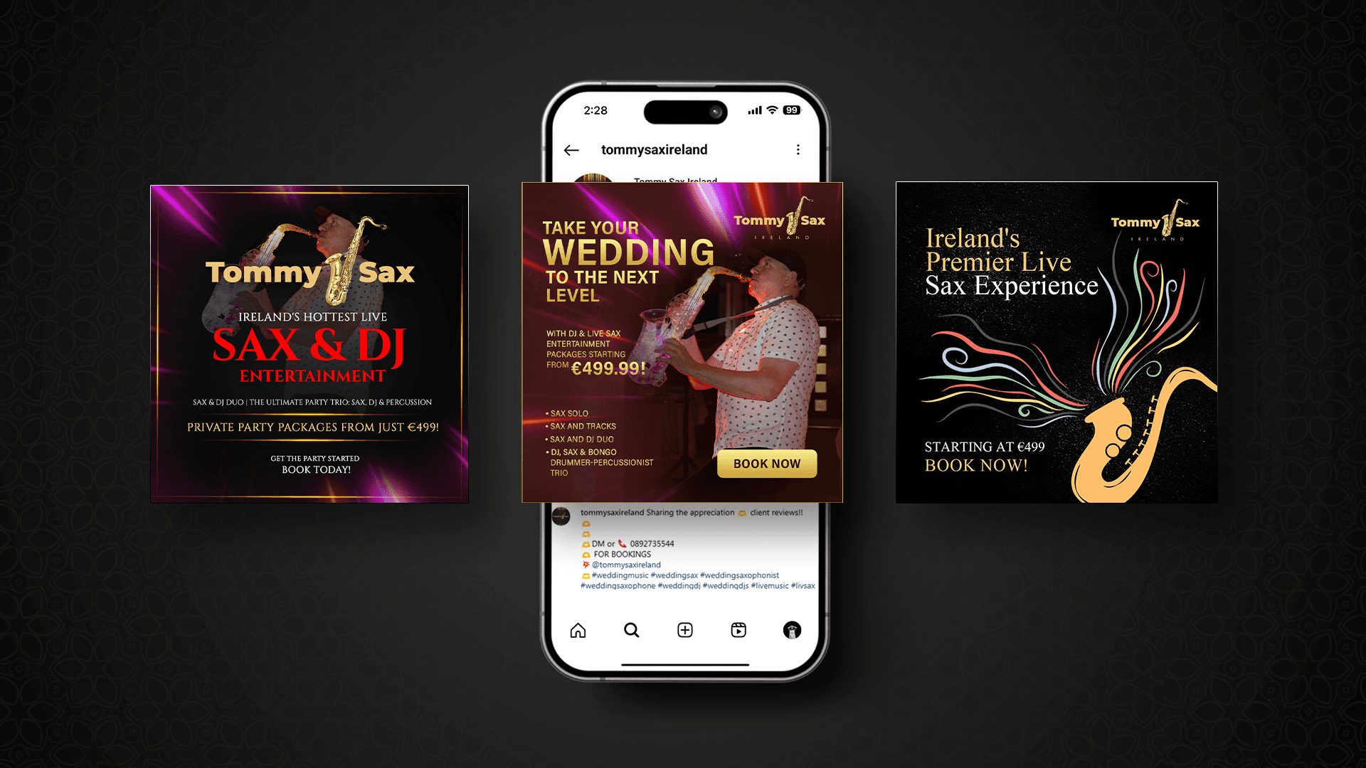 dj artist social media ads