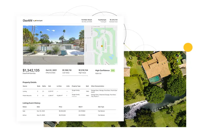 Clear Capital ClearAVM interface