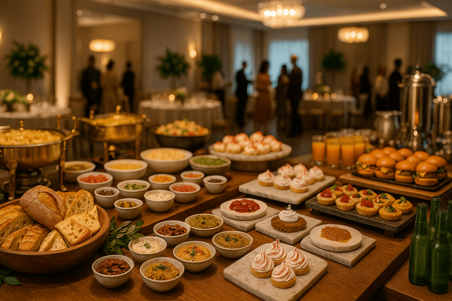 Garçom‑barista oferece espresso recém‑tirado em copo biodegradável, reforçando a hospitalidade sustentável do stand.