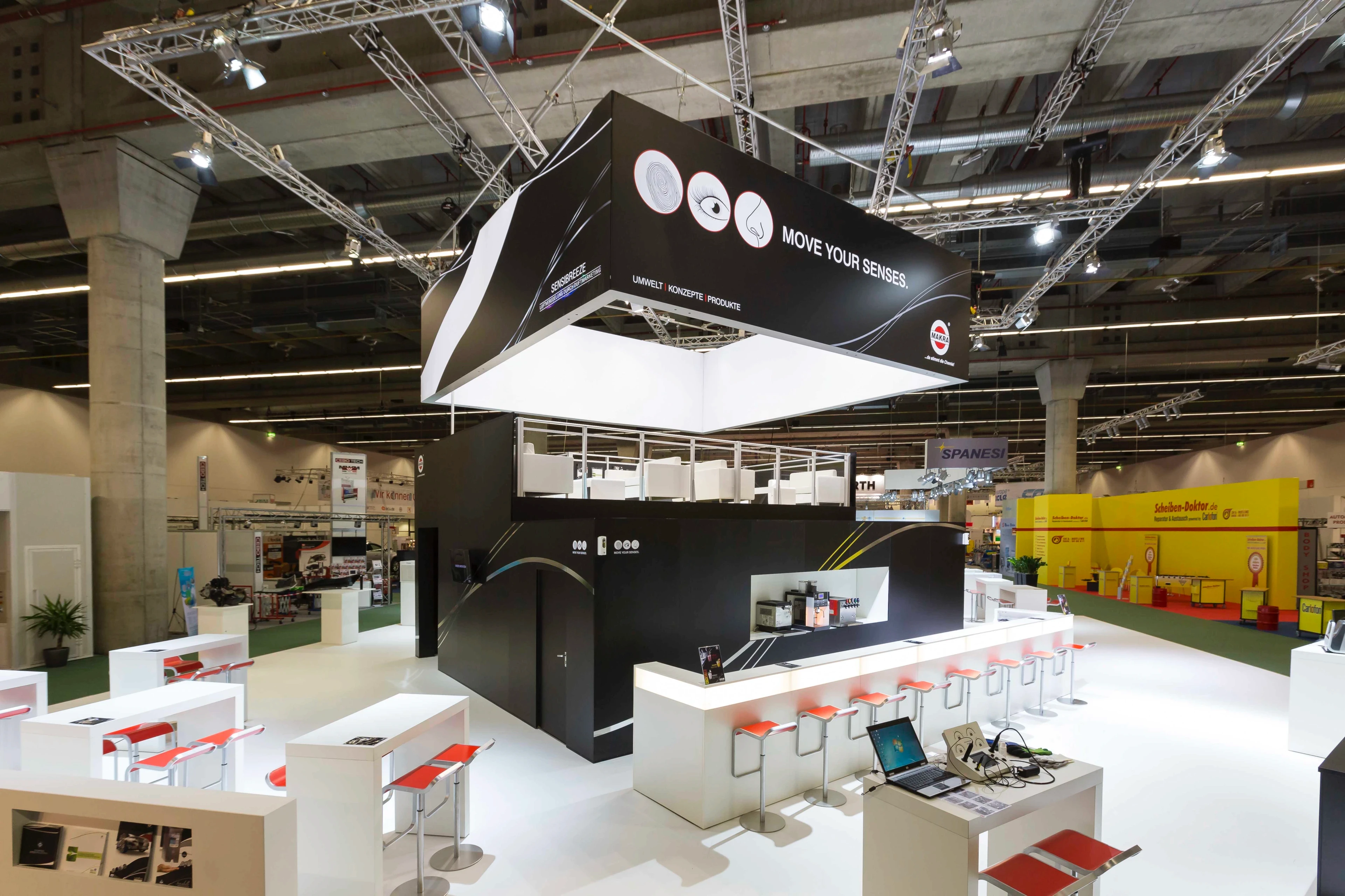 Vorderansicht des RS Technik Stand