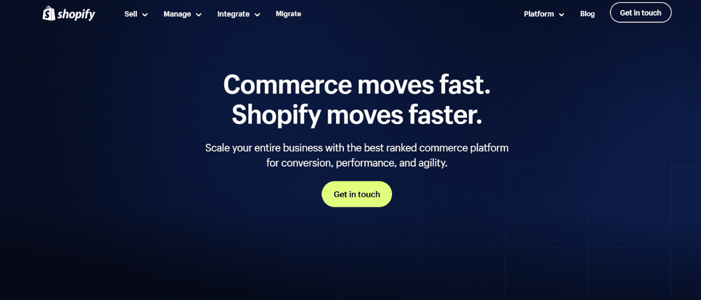 Shopify example