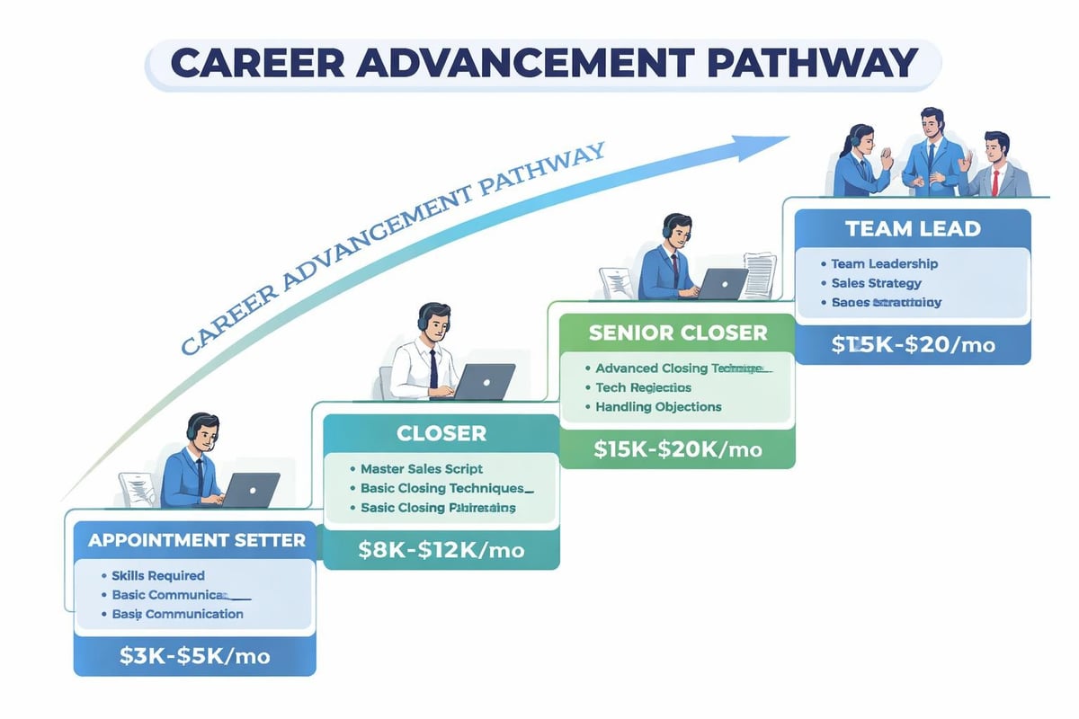 Sales role progression path