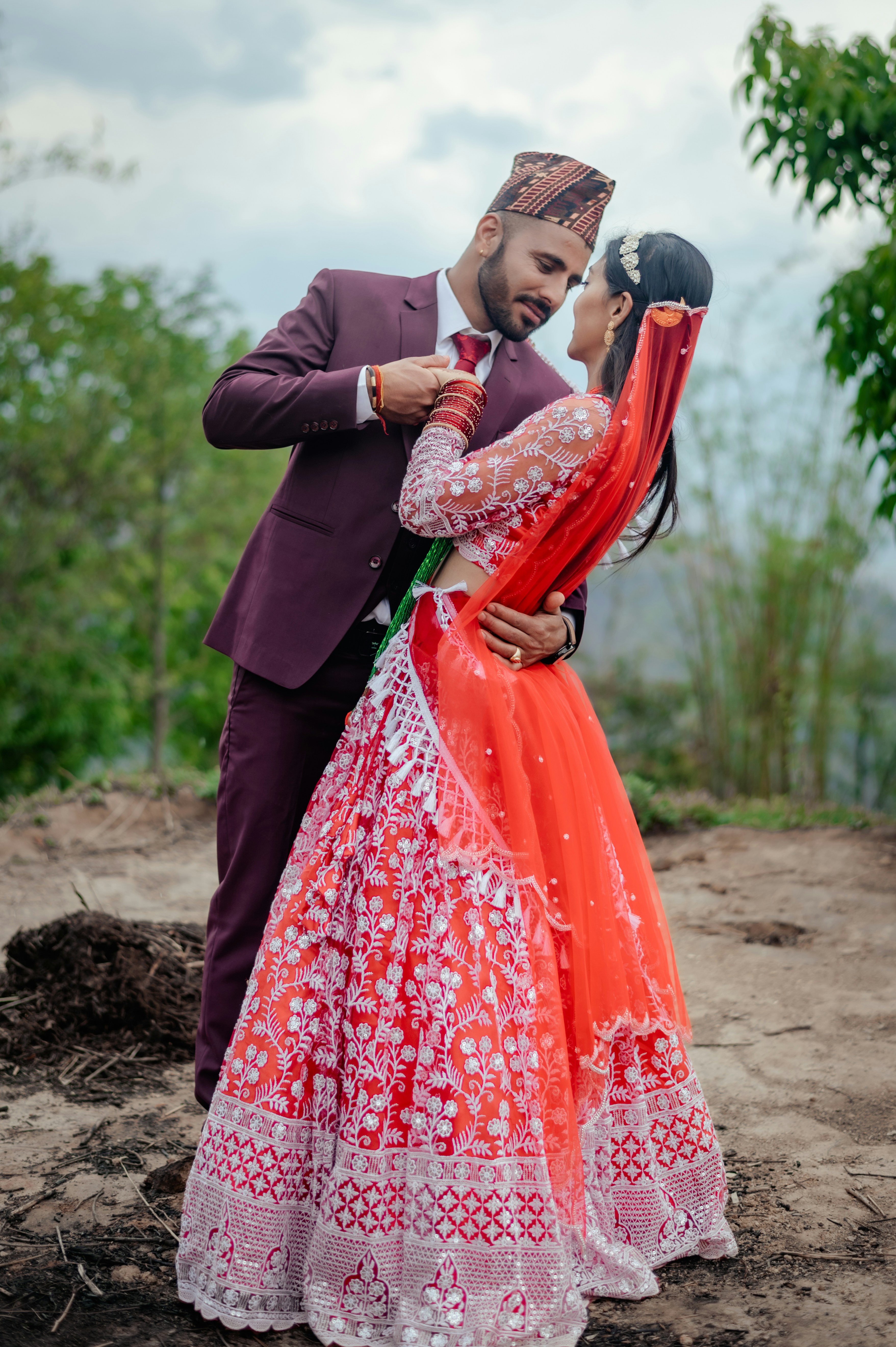 Wedding couple photograph