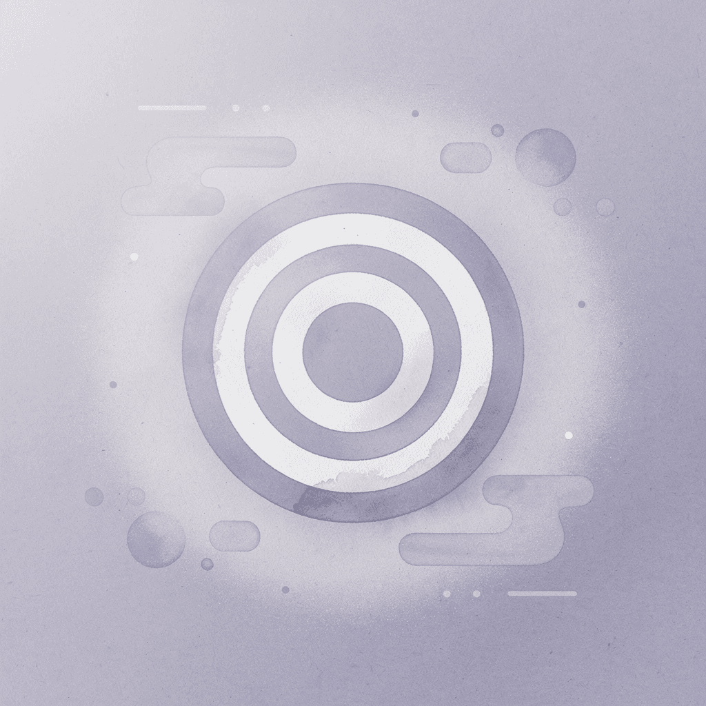 Target icon representing focused sequential workflow management