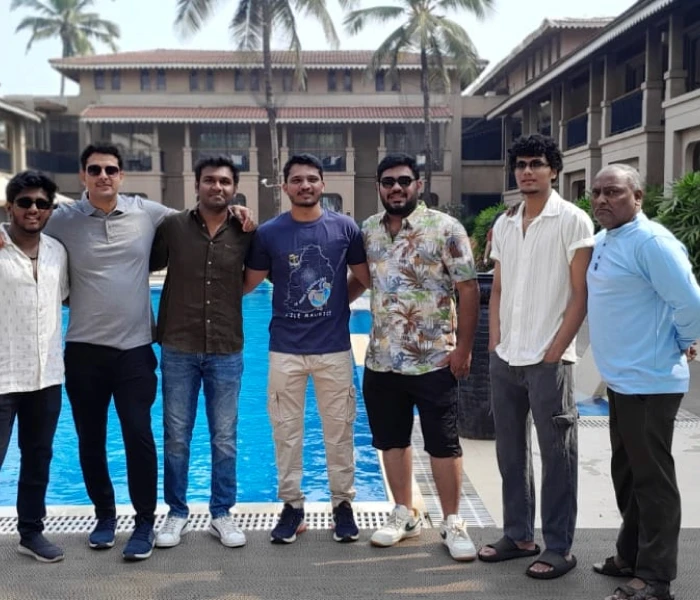 The image is from Instalogic, business intelligence solutions, featuring staff enjoying a company outing.