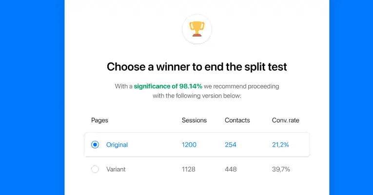 Image of first click test
