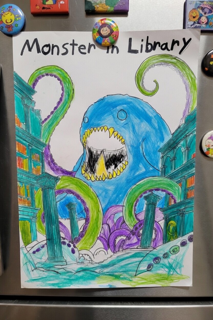 Krag original drawing by a child