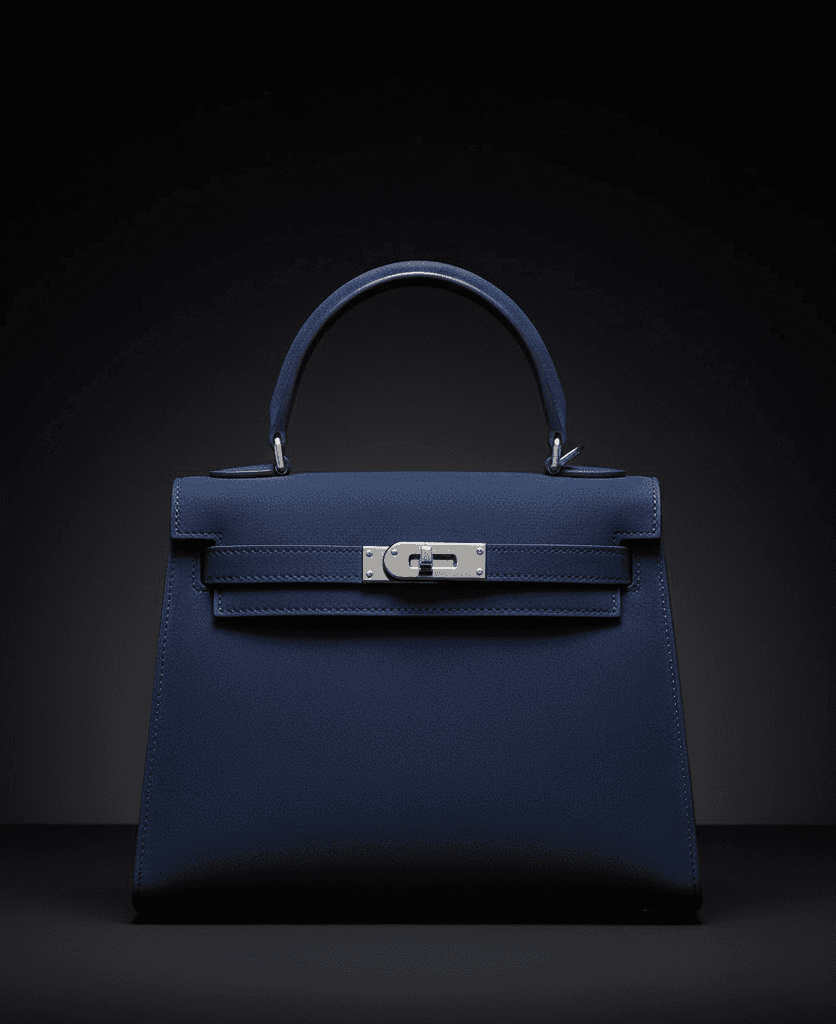 dark blue nubuck purse